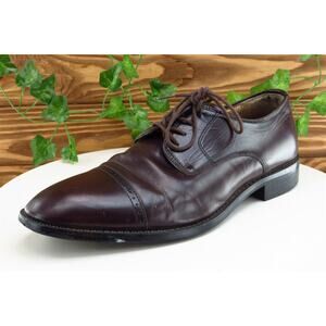 Joseph Abboud Shoes‎ Sz 10 M Brown Derby Oxfords Leather Men